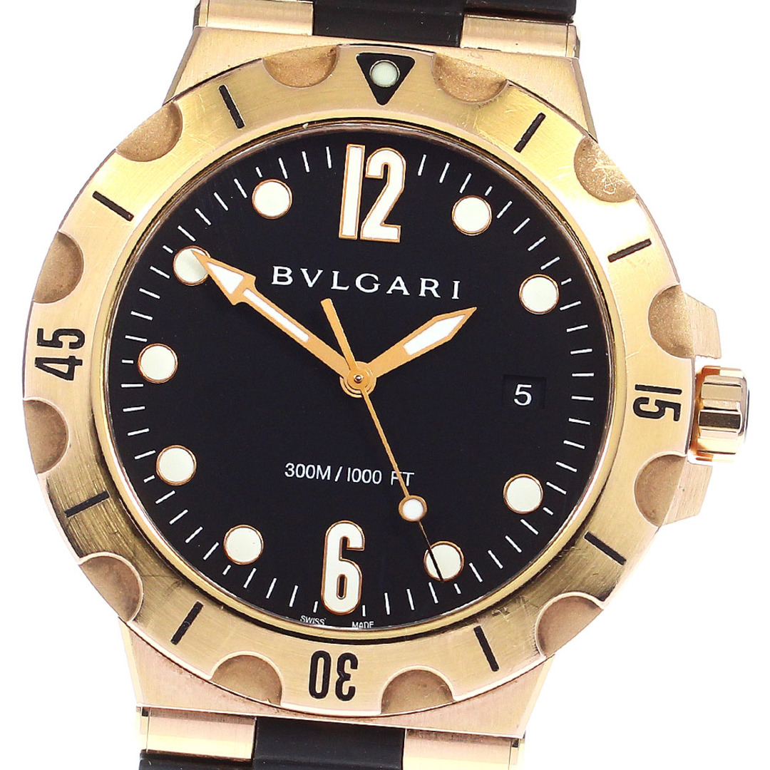 BVLGARI(ブルガリ)のブルガリ BVLGARI DPP41GSD ディアゴノ スクーバ K18PG 自動巻き メンズ 箱・保証書付き_799542 メンズの時計(腕時計(アナログ))の商品写真