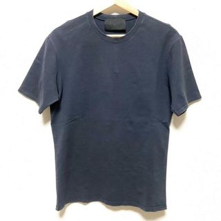 プラダ(PRADA)のPRADA(プラダ) 半袖Tシャツ サイズM メンズ - 黒 クルーネック(Tシャツ/カットソー(半袖/袖なし))