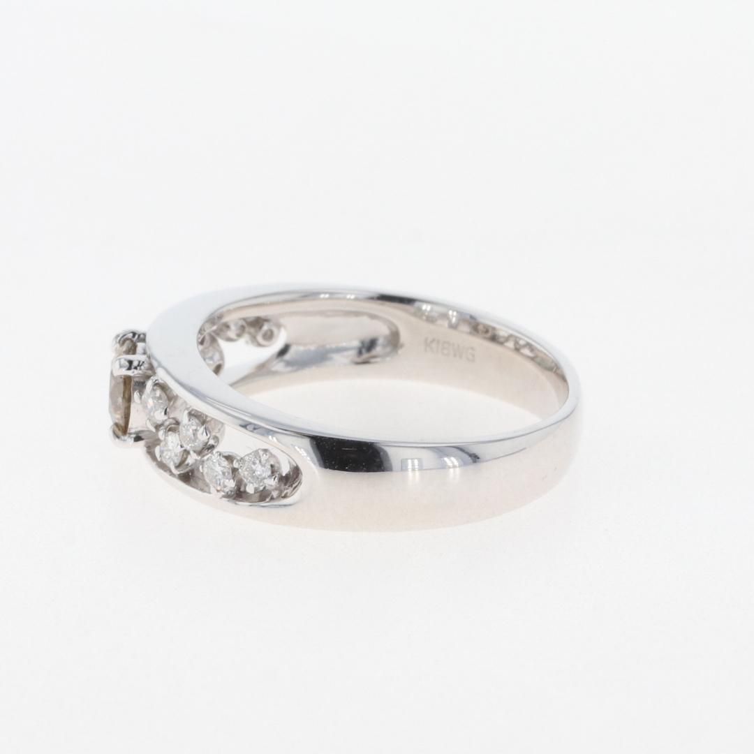 ダイヤモンド デザインリング 8.5号 K18 【中古】 レディースのアクセサリー(リング(指輪))の商品写真