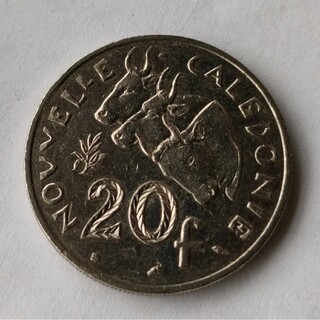 ニューカレドニア　外国コイン　硬貨　貨幣　牛(貨幣)