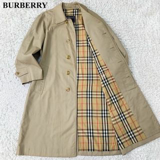 BURBERRY - バーバリー  ステンカラーコート  ロング丈　ノバチェック　メンズ　英国製