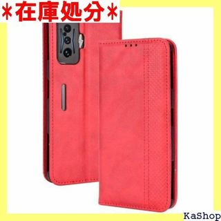 POCO F4 GT ケース MARR スマホケース り 着 レッド 1143(その他)