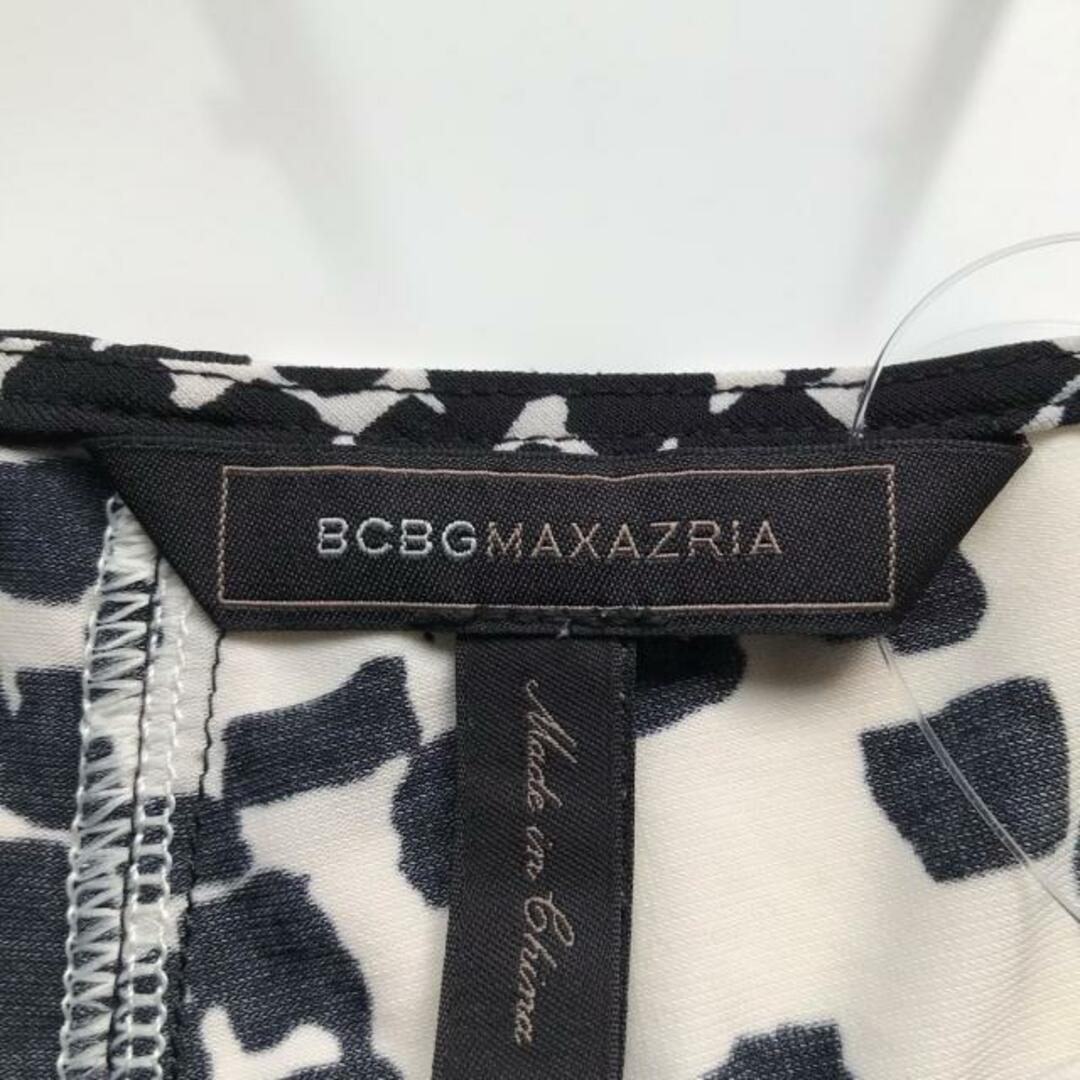 BCBGMAXAZRIA(ビーシービージーマックスアズリア)のBCBGMAXAZRIA(ビーシービージーマックスアズリア) ワンピース サイズS レディース - 黒×白 ノースリーブ/ひざ丈 レディースのワンピース(その他)の商品写真