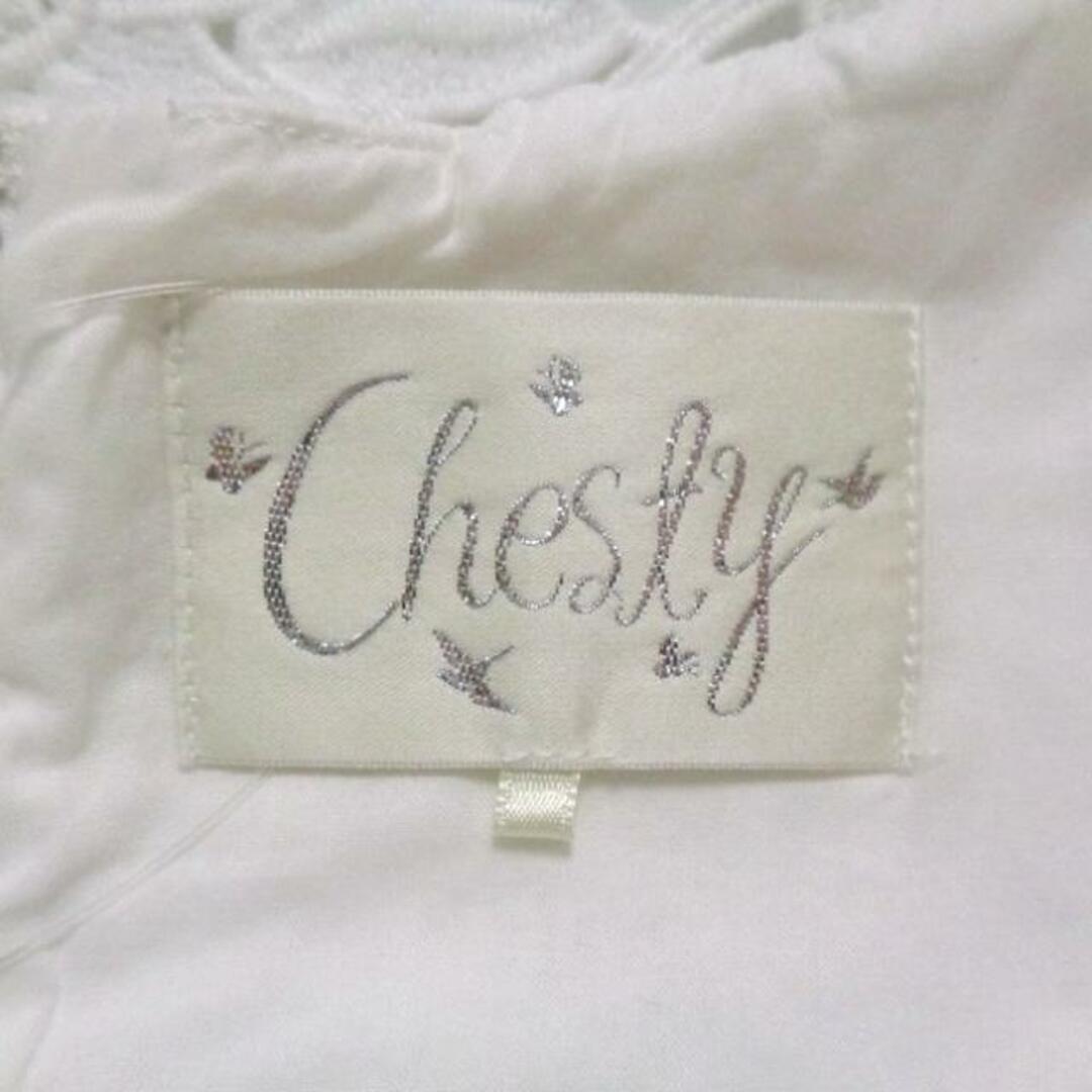 Chesty(チェスティ)のChesty(チェスティ) ワンピース サイズ0 XS レディース - 白×黒×グレー クルーネック/ノースリーブ/ロング/チェック柄 レディースのワンピース(その他)の商品写真