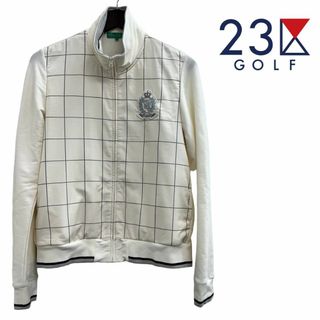 ニジュウサンク(23区)の【23区ＧＯＬＦ ゴルフウェア ストレッチブルゾン レディースＭ ホワイト】(ウエア)