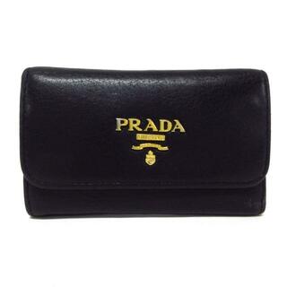 プラダ(PRADA)のPRADA(プラダ) キーケース - 黒 6連フック レザー(キーケース)