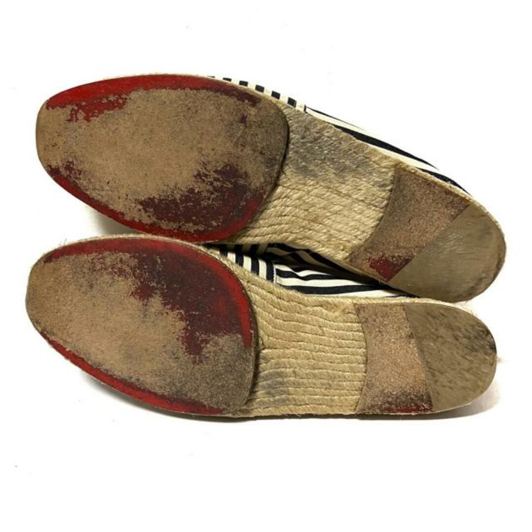 Christian Louboutin(クリスチャンルブタン)のCHRISTIAN LOUBOUTIN(クリスチャンルブタン) 靴 メンズ アイボリー×黒 キャンバス メンズの靴/シューズ(その他)の商品写真