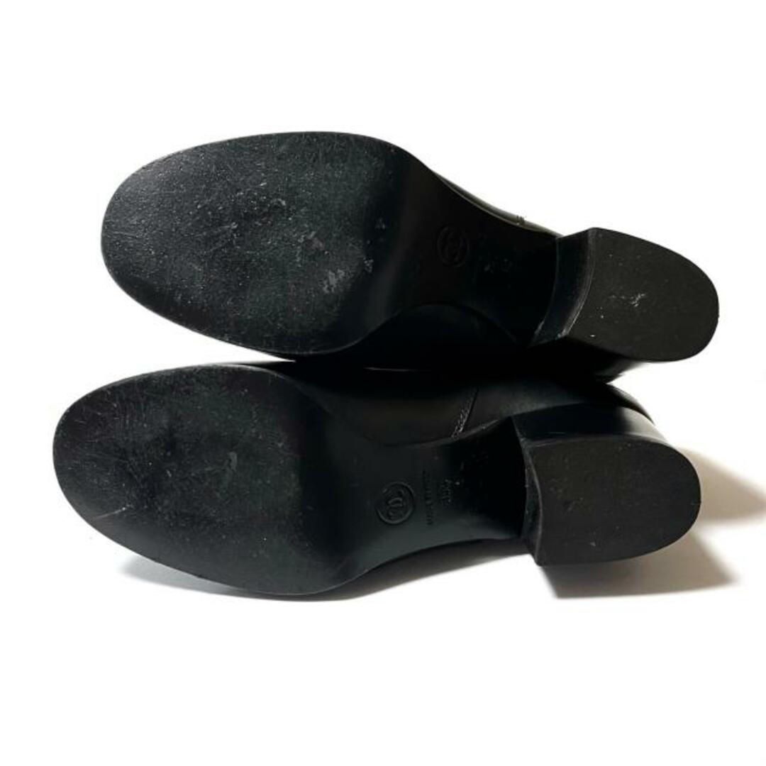 CHANEL(シャネル)のCHANEL(シャネル) ロングブーツ 35C - 黒 ココマーク レザー レディースの靴/シューズ(ブーツ)の商品写真