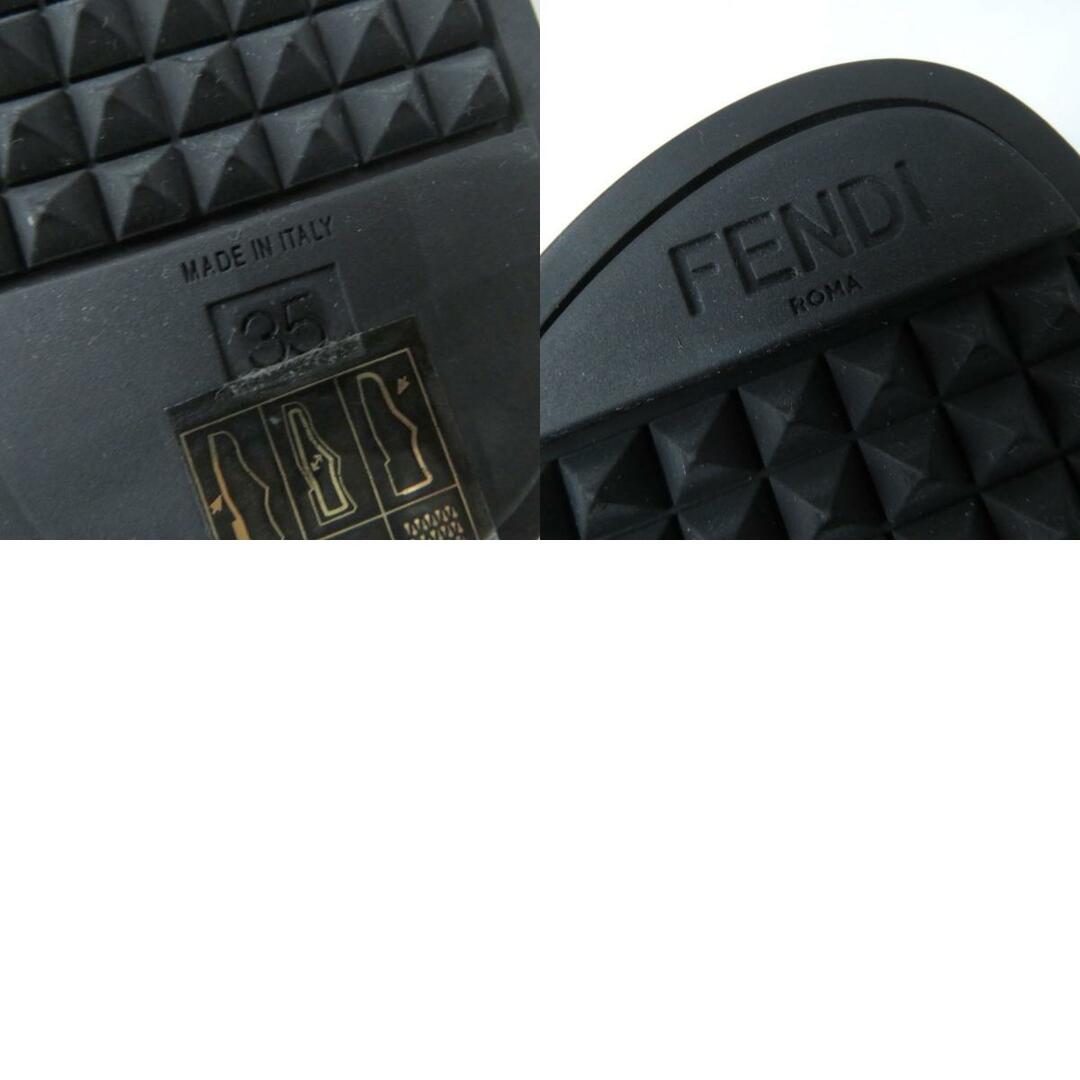 FENDI(フェンディ)の未使用品☆FENDI フェンディ バックストラップ フラット サンダル/スポーツサンダル ブラック 35 イタリア製 レディース 箱付き レディースの靴/シューズ(サンダル)の商品写真