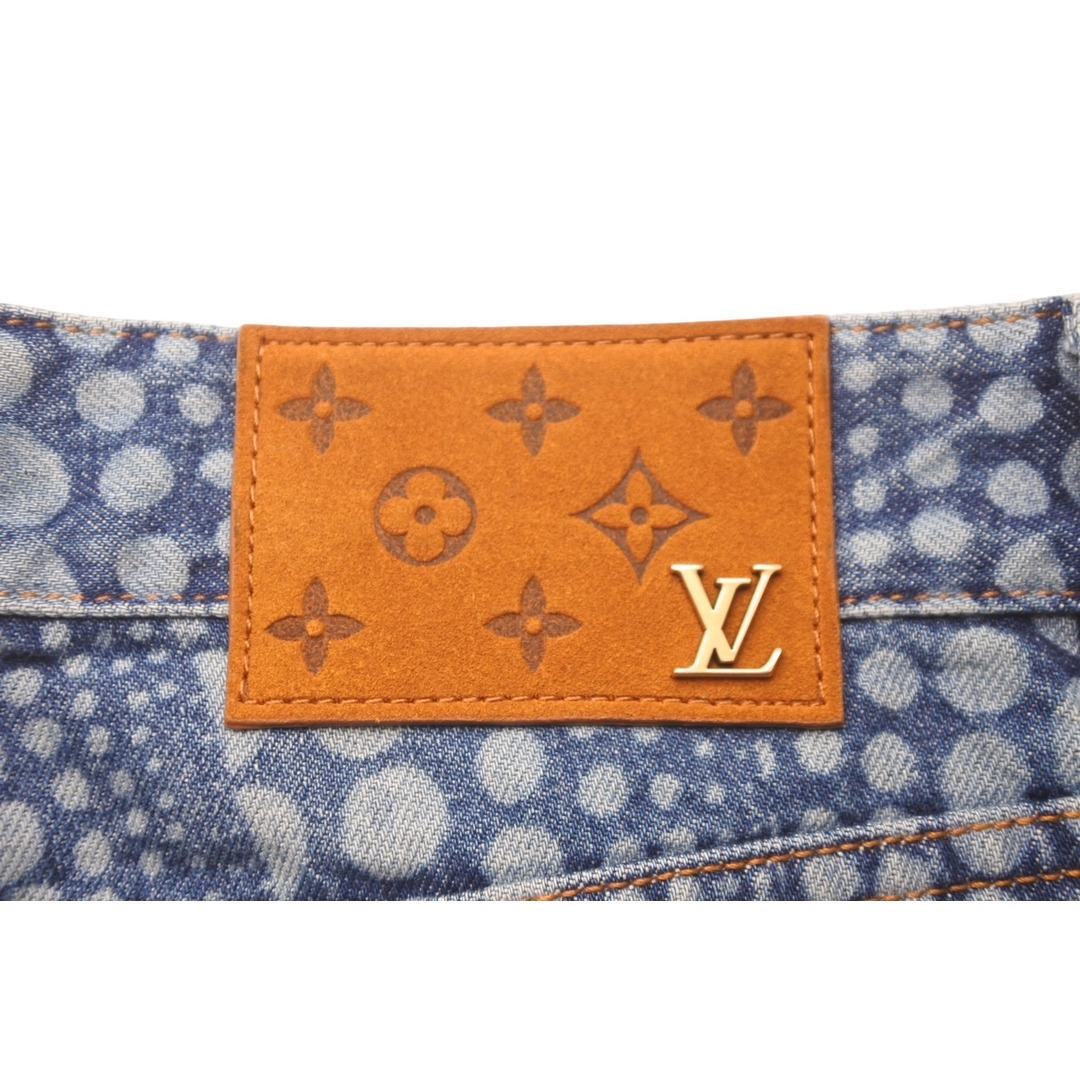 LOUIS VUITTON(ルイヴィトン)の新品同様品 LOUIS VUITTON ルイヴィトン デニムパンツ 草間彌生 インフィニティドット 1AB6OE ブルー サイズ29 中古 60531 レディースのパンツ(デニム/ジーンズ)の商品写真