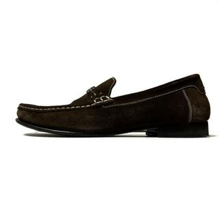 コールハーン(Cole Haan)のCOLE HAAN(コールハーン) ローファー 7 1/2B レディース - ダークブラウン アウトソール張替済 スエード(ローファー/革靴)