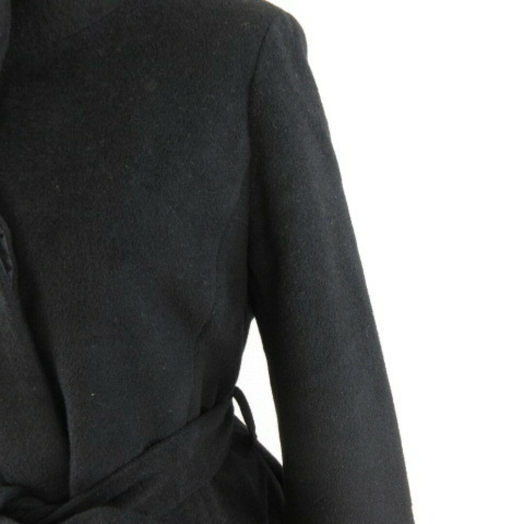 INGNI(イング)のイング INGNI スタンドカラーコート ハーフ丈 長袖 黒 M レディースのジャケット/アウター(ロングコート)の商品写真