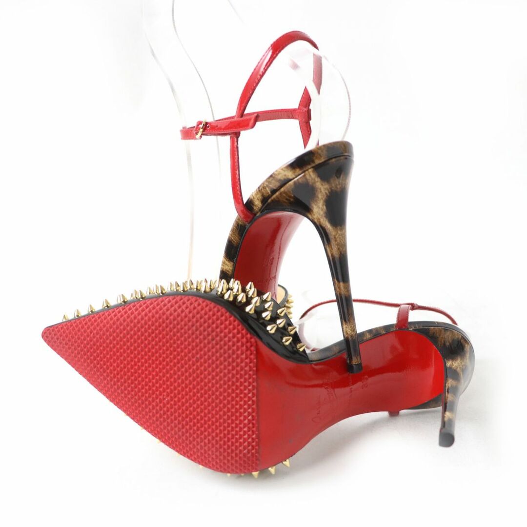 Christian Louboutin(クリスチャンルブタン)の美品☆クリスチャンルブタン BAILA SPIKE 1160601 スパイクスタッズ付 レオパード柄 パテントレザー パンプス マルチ 36 箱・保存袋付 レディースの靴/シューズ(ハイヒール/パンプス)の商品写真