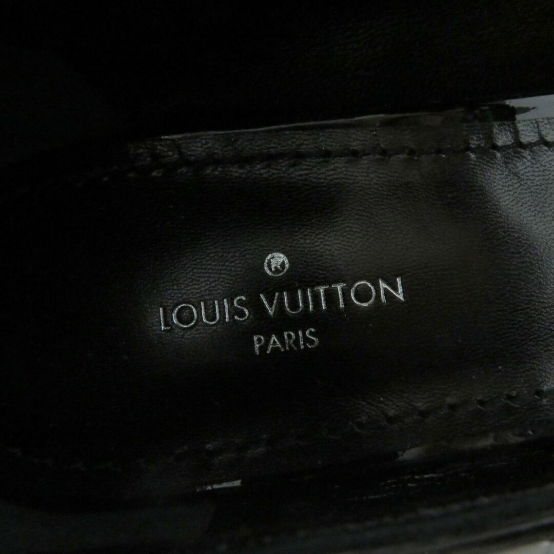 LOUIS VUITTON(ルイヴィトン)の極美品☆ルイヴィトン ラプソディ・ライン モノグラム レザー使い パテントレザー ストラップ パンプス 黒×白 レディース 36 1/2 伊製 レディースの靴/シューズ(その他)の商品写真