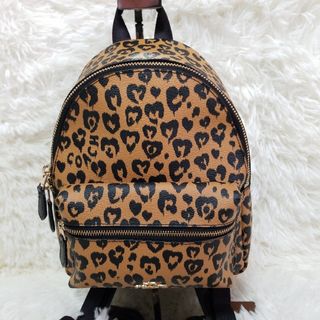 コーチ(COACH)の【美品】COACH コーチ ミニリュック ヒョウ柄 レオパード F24208(リュック/バックパック)