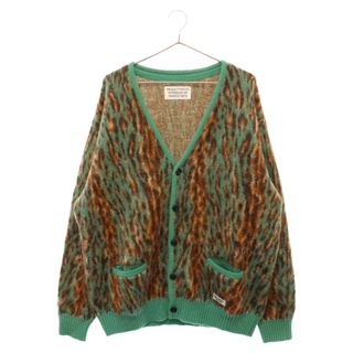 ワコマリア(WACKO MARIA)のWACKO MARIA ワコマリア LEOPARD MOHAIR CARDIGAN レオパードモヘアカーディガン グリーン(カーディガン)