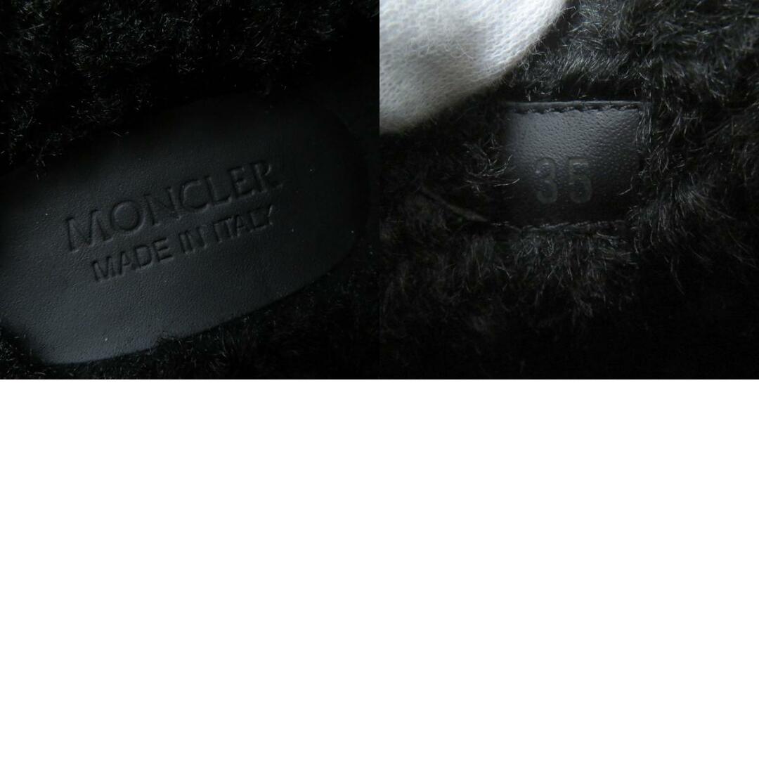 MONCLER(モンクレール)の未使用品☆MONCLER モンクレール 21AW MON MULE スウェードレザー ボアミュール/サボサンダル ブラック イタリア製 35 レディース 箱付 レディースの靴/シューズ(サンダル)の商品写真