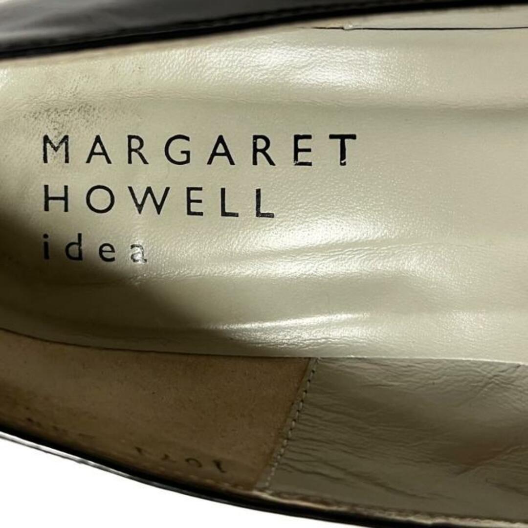 MARGARET HOWELL(マーガレットハウエル)のMargaretHowell(マーガレットハウエル) パンプス 23 1/2 レディース - 黒 idea エナメル（レザー） レディースの靴/シューズ(ハイヒール/パンプス)の商品写真