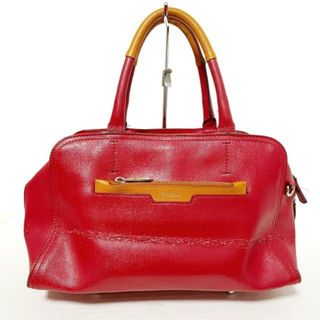 フルラ(Furla)のFURLA(フルラ) ハンドバッグ - レッド レザー(ハンドバッグ)