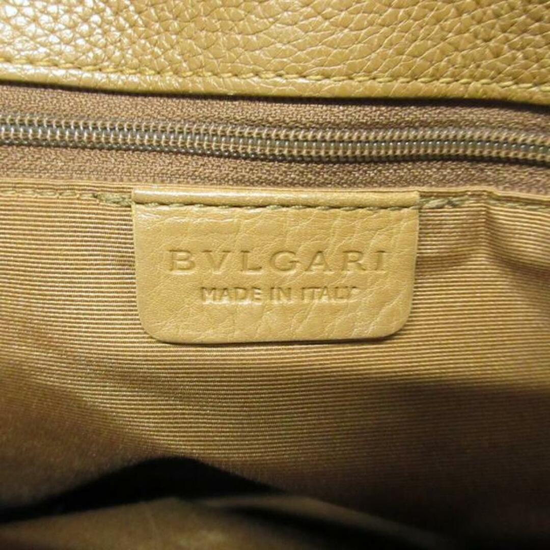 BVLGARI(ブルガリ)のBVLGARI(ブルガリ) ハンドバッグ ベッキー ベージュ×ブラウン ジャガード×レザー レディースのバッグ(ハンドバッグ)の商品写真