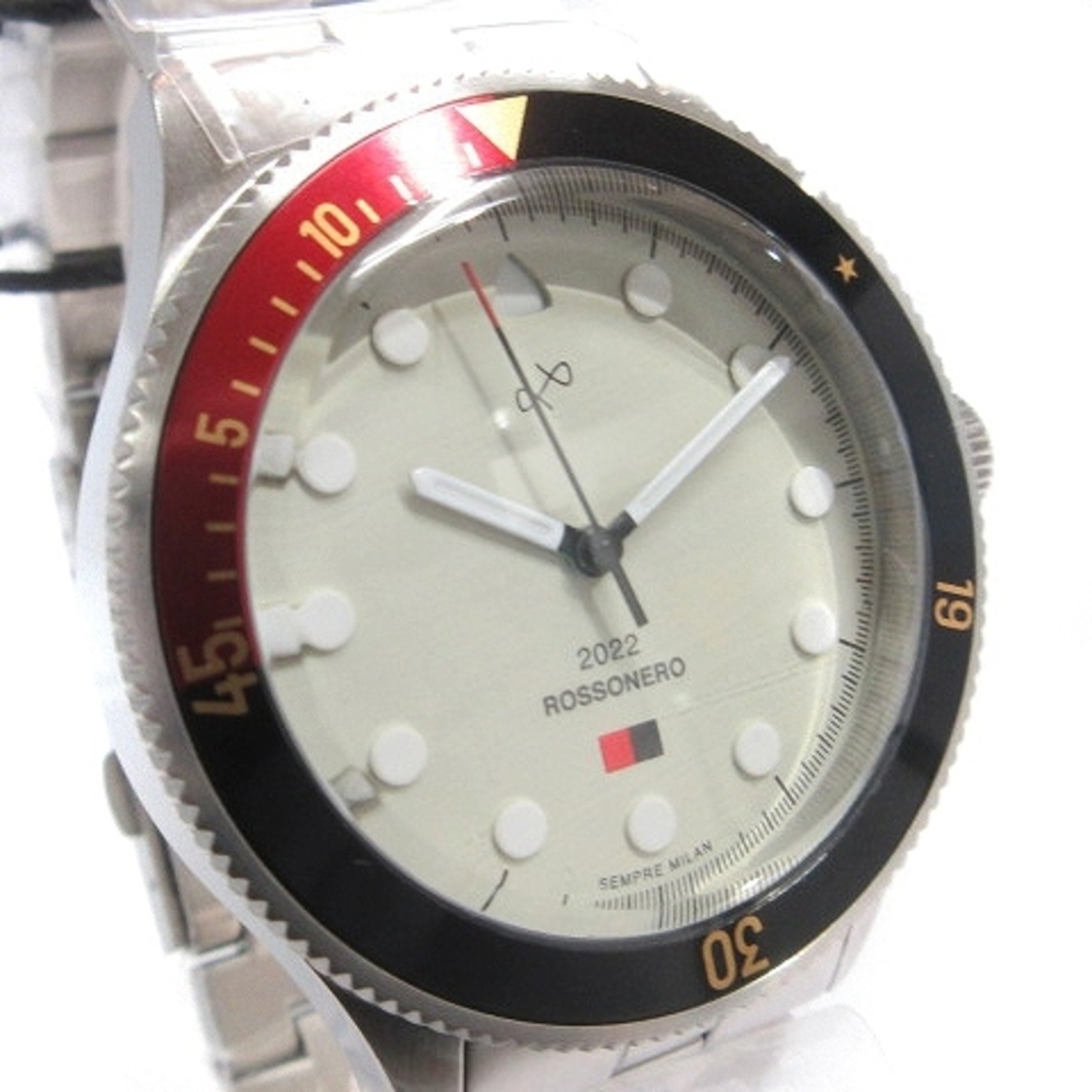 other(アザー)のアバウト ヴィンテージ ロッソネロ 腕時計 アナログ クォーツ シルバーカラー メンズの時計(腕時計(アナログ))の商品写真