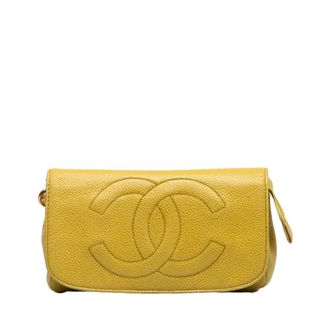 シャネル(CHANEL)のシャネル ココマーク ポーチ キャビアスキン レディース CHANEL 【228-39886】(ポーチ)