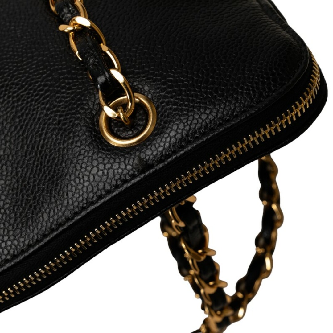 CHANEL - シャネル ココマーク チェーン トートバッグ キャビア CHANEL - シャネル ココマーク チェーン トートバッグ キャビア