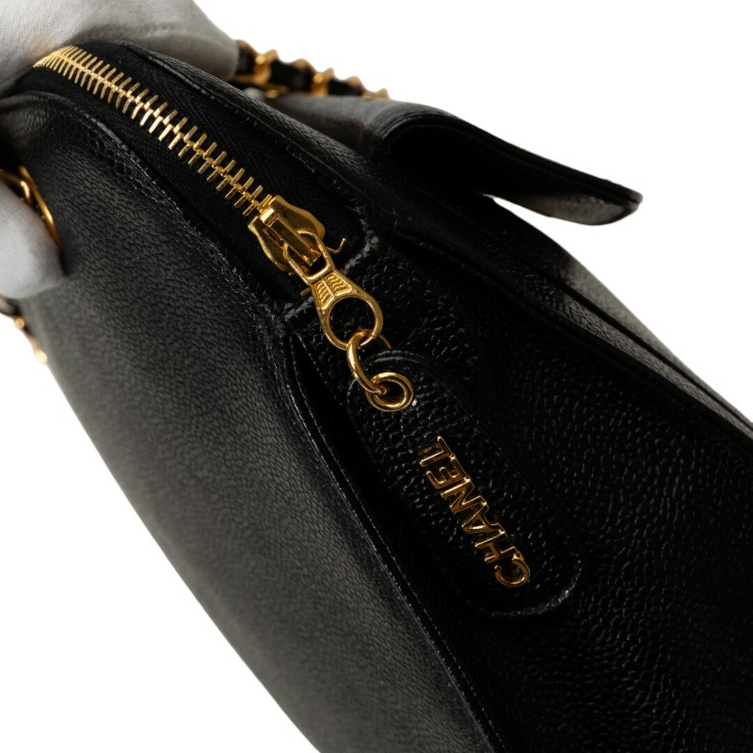 CHANEL - シャネル ココマーク チェーン トートバッグ キャビア CHANEL - シャネル ココマーク チェーン トートバッグ キャビア