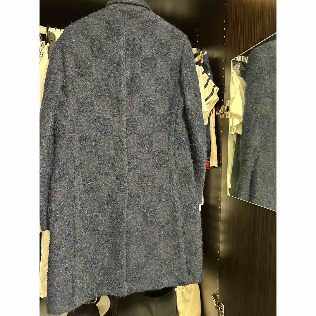 LARDINI(ラルディーニ)の▲値下げ！ラルディーニ　コート　起毛ウール、モヘア、アルパカ混合ネイビー メンズのジャケット/アウター(チェスターコート)の商品写真