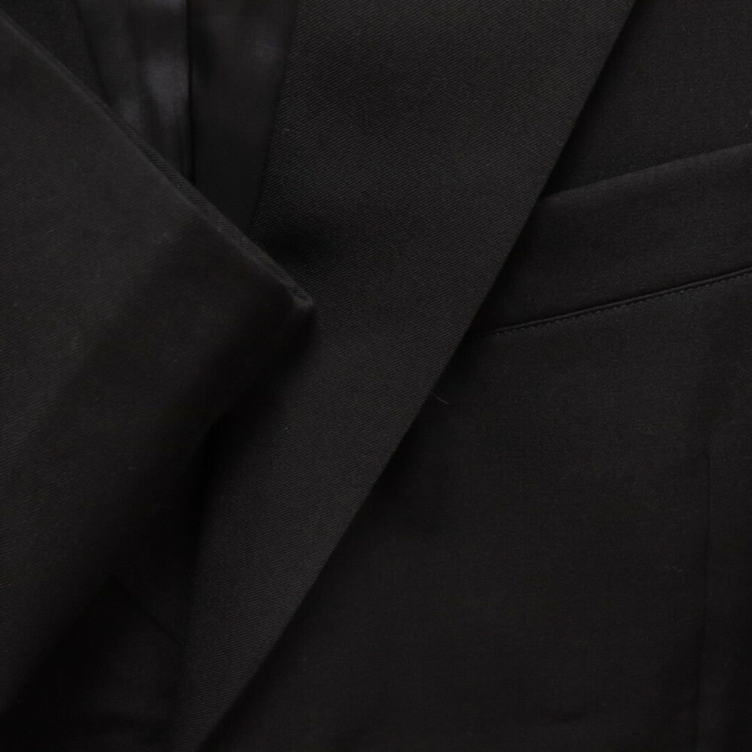Yohji Yamamoto(ヨウジヤマモト)のYohji Yamamoto POUR HOMME ヨウジヤマモト プールオム フラップポケット ベルト付き 2Bテーラードジャケット ブラック HE-J62-100 メンズのジャケット/アウター(テーラードジャケット)の商品写真