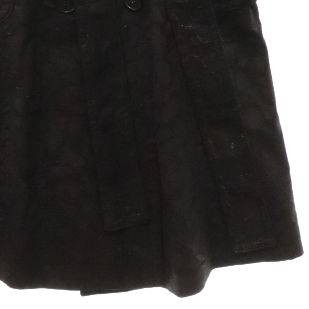 John Galliano(ジョンガリアーノ)のJohn Galliano ジョン ガリアーノ 10SS Archive フラワーコーティング トレンチコート スプリングコート ブラック メンズのジャケット/アウター(トレンチコート)の商品写真