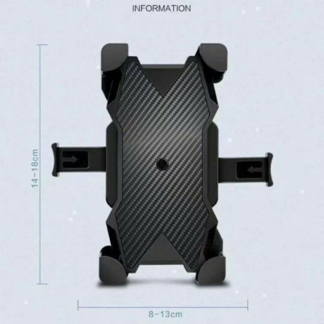 2台 スマホホルダー バイク 自転車 クイックホールド 固定 360度 人気 スポーツ/アウトドアの自転車(その他)の商品写真