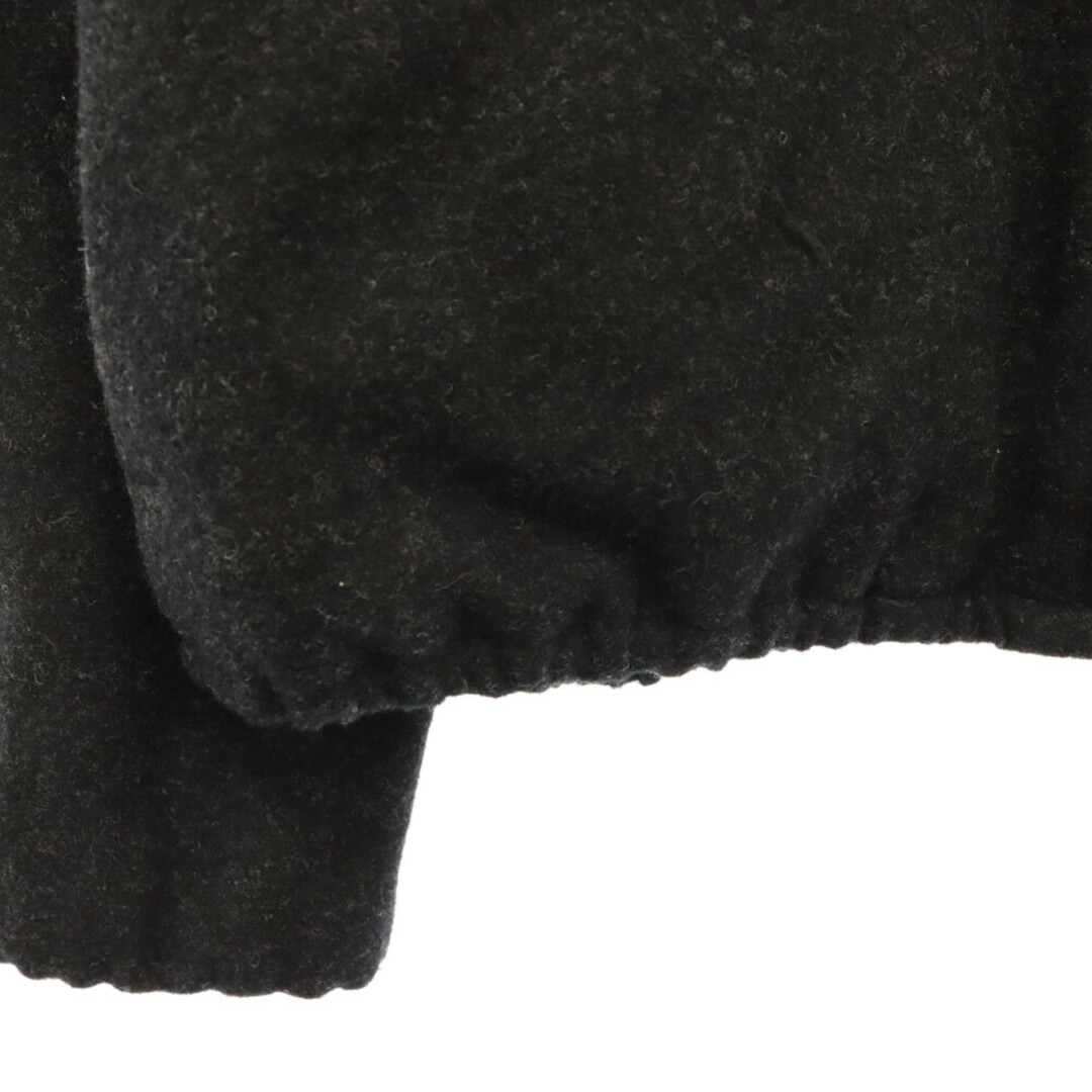 Dulcamara(ドゥルカマラ)のDulcamara ドゥルカマラ ウール ジップアップ ノーカラージャケット ブラック メンズのジャケット/アウター(フライトジャケット)の商品写真