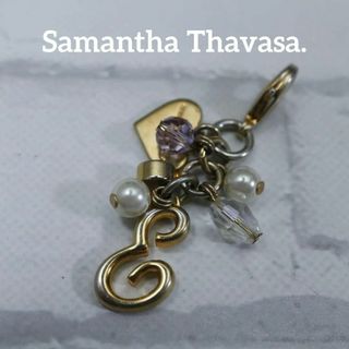 サマンサタバサ(Samantha Thavasa)の【匿名配送】サマンサ タバサ チャーム キーホルダー ゴールド ストーン E(チャーム)