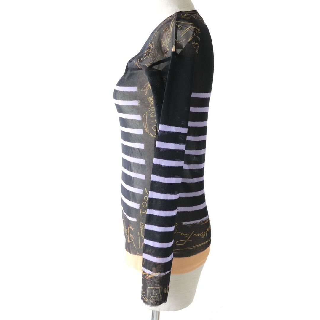 Jean paul gaultier ゴルチエ パワーネット ボーダー - トップス Jean paul gaultier ゴルチエ パワーネット ボーダー - トップス