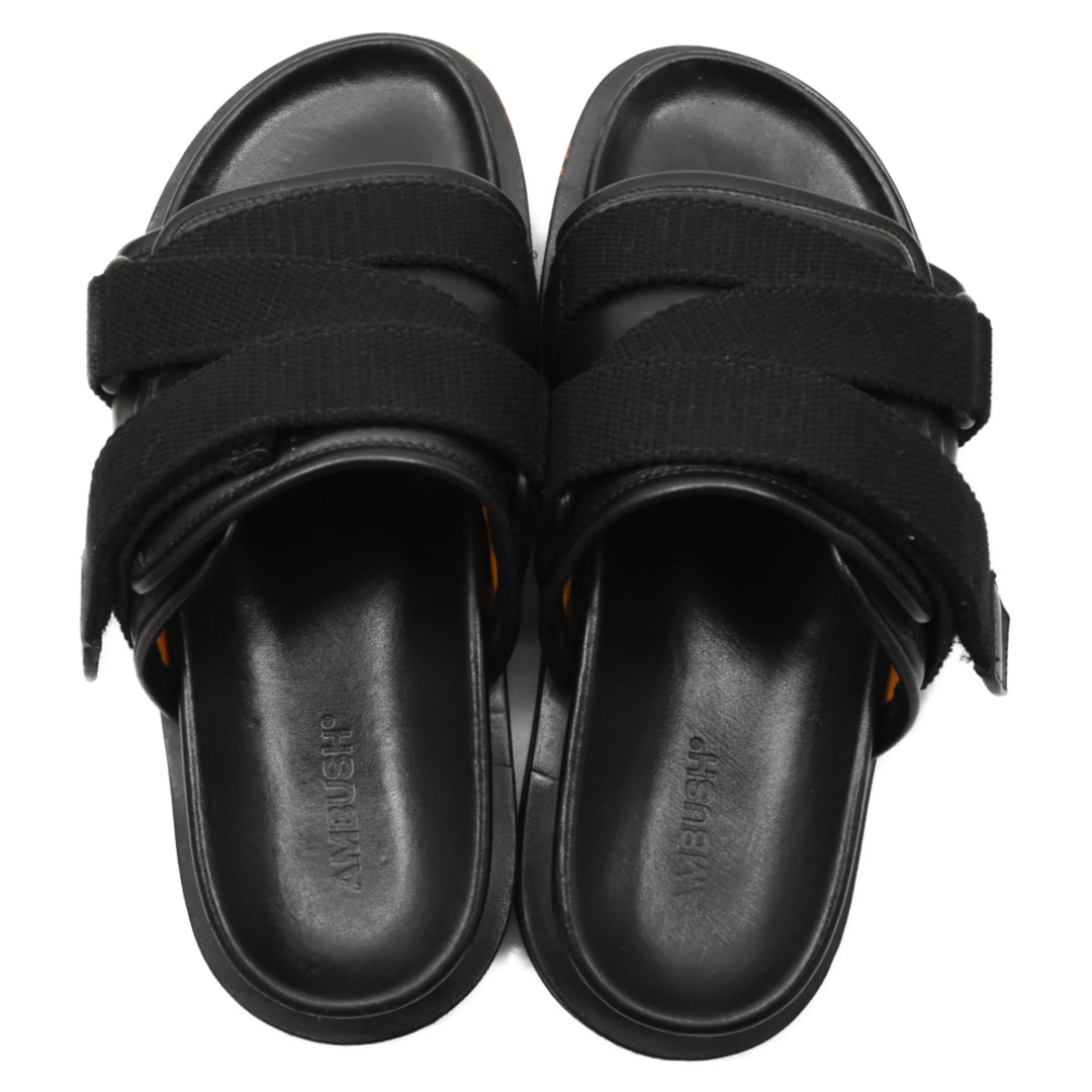 AMBUSH(アンブッシュ)のAMBUSH アンブッシュ PADDED SANDALS パデッドサンダル レザーサンダル ブラック メンズの靴/シューズ(サンダル)の商品写真