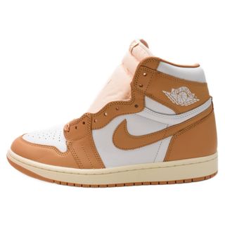 ナイキ(NIKE)のNIKE ナイキ WMNS AIR JORDAN 1 RETRO HI OG ウィメンズエアジョーダン1 ハイカットスニーカー ホワイト/ベージュ FN6622-201 US10.5/27.5cm(スニーカー)