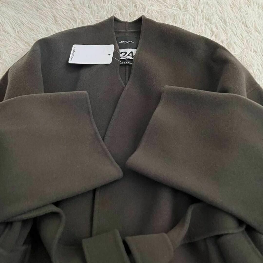 新品　ウィークエンドマックスマーラ ピュアウール ブロードクロス コート　XL レディースのジャケット/アウター(ロングコート)の商品写真