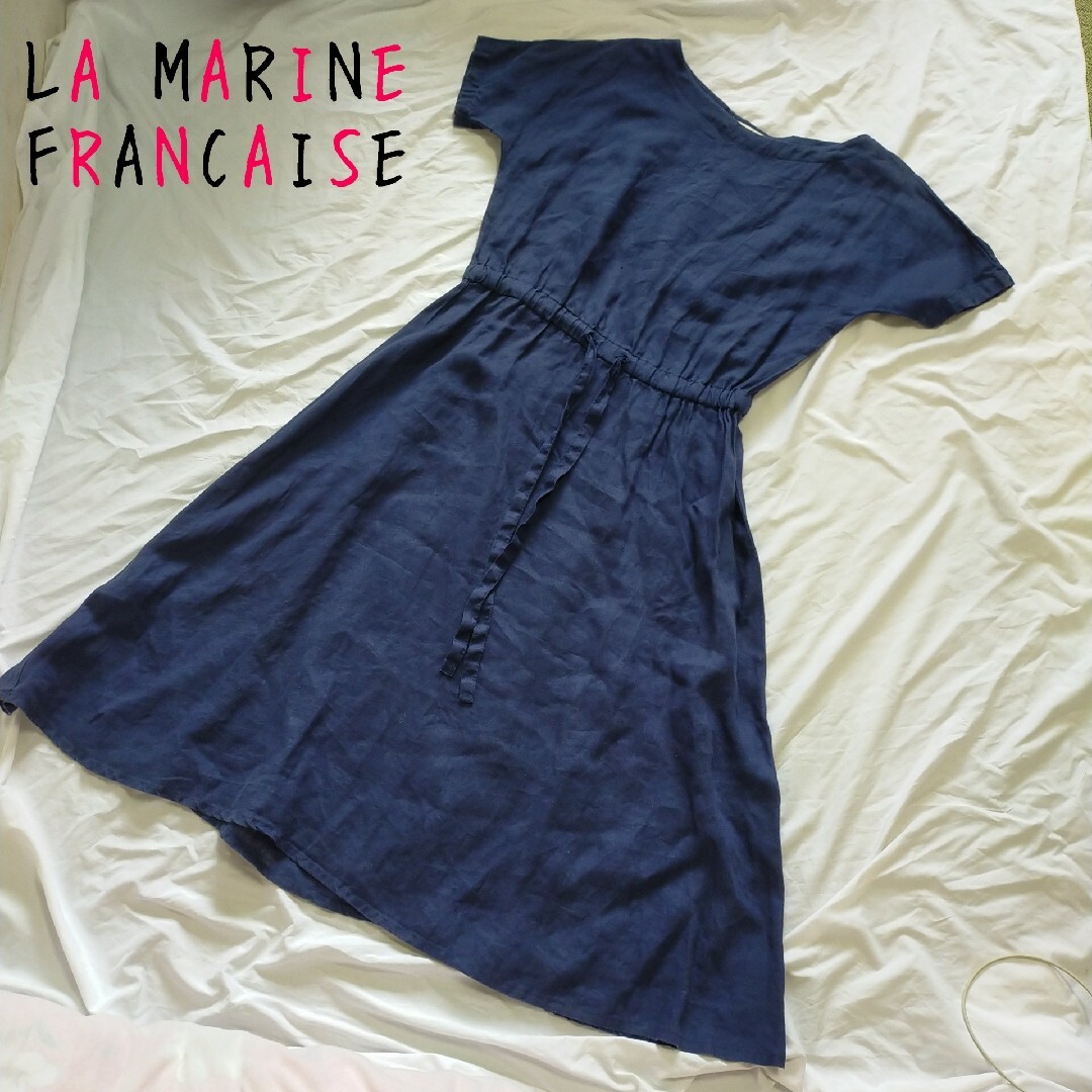 LA MARINE FRANCAISE(マリンフランセーズ)のLA MARINE FRANCAISE ワンピース 半袖 レディース レディースのワンピース(ひざ丈ワンピース)の商品写真