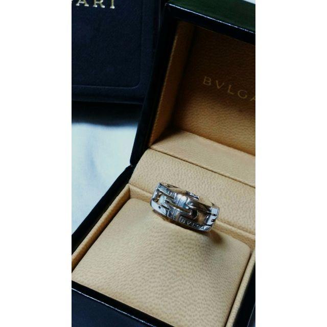 ギフト】 BVLGARI 男女兼用 指輪 53 K18WG 13号 リング パレンテシ