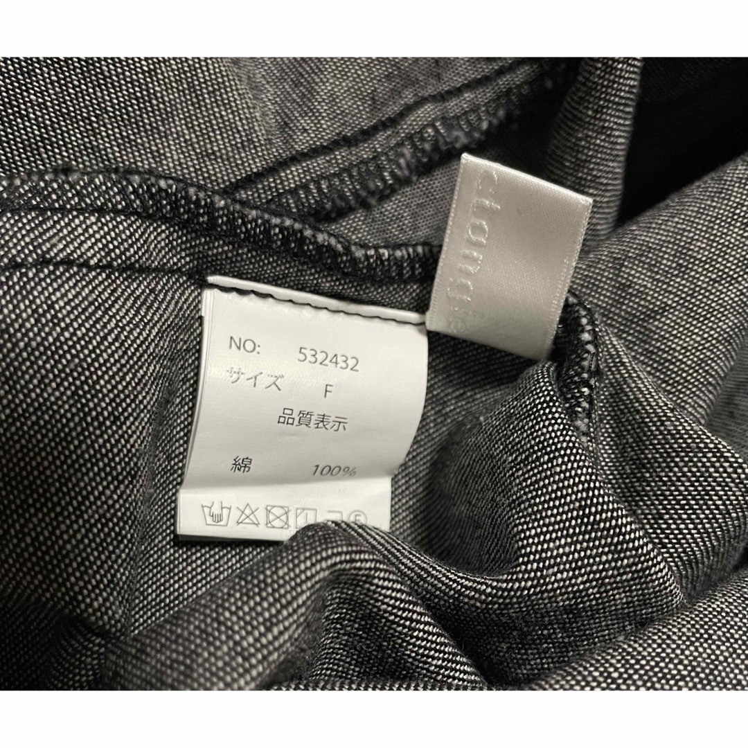 ZARA(ザラ)のrectangle デニム パフスリーブ マーメイドライン ロングワンピース レディースのワンピース(ロングワンピース/マキシワンピース)の商品写真