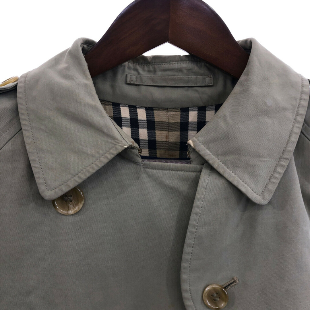 BURBERRY(バーバリー)の【B品】 80年代 イングランド製 Burberrys バーバリーズ トレンチコート アウター ベージュ (レディース 14) 中古 古着 P7808 レディースのジャケット/アウター(ロングコート)の商品写真