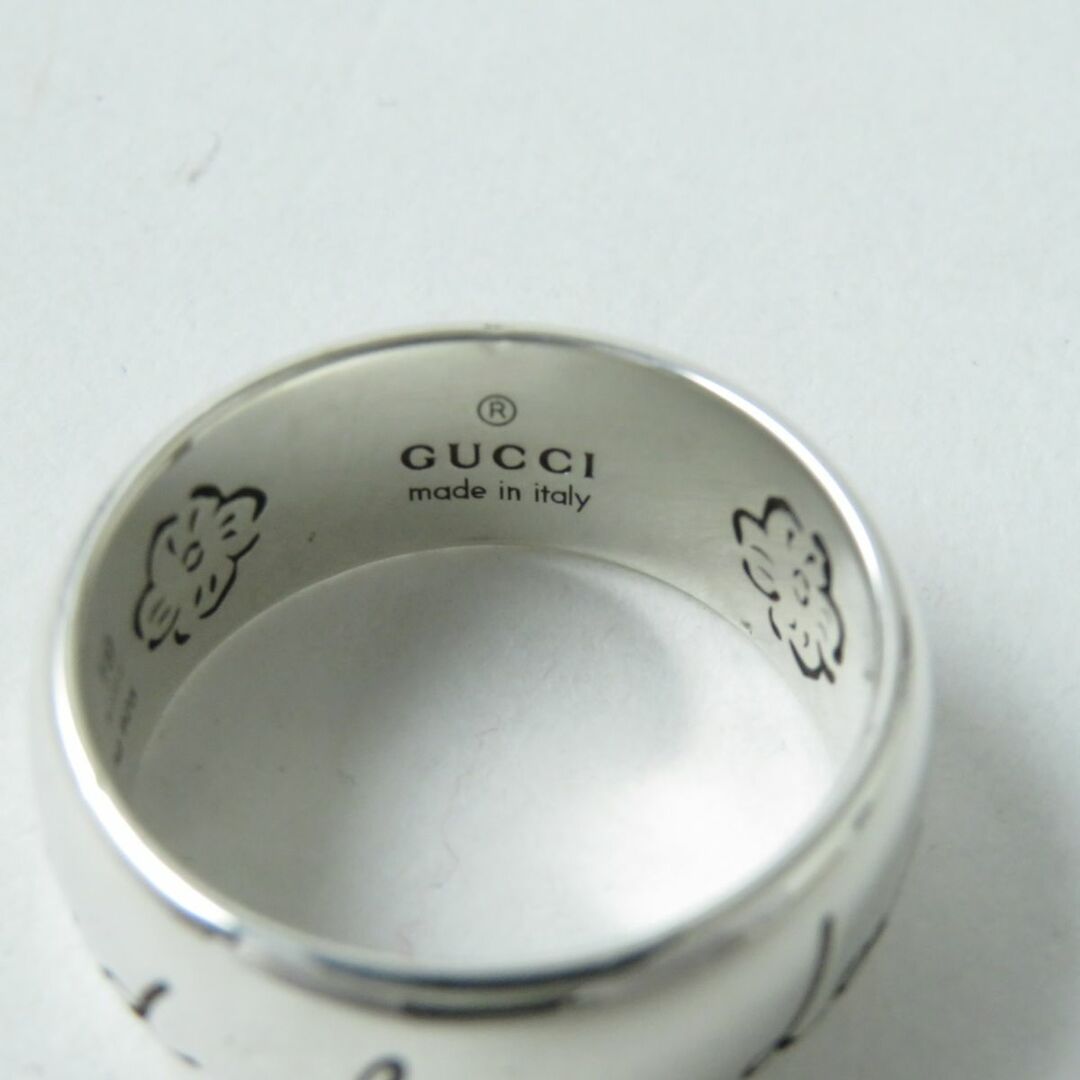 Gucci(グッチ)の美品★GUCCI グッチ 455247-J8400-0701 ブラインド フォー ラブ シルバーリング/指輪 Ag925 シルバー 19号 重量8.7ｇ 伊製  箱・保管袋付 レディースのアクセサリー(リング(指輪))の商品写真