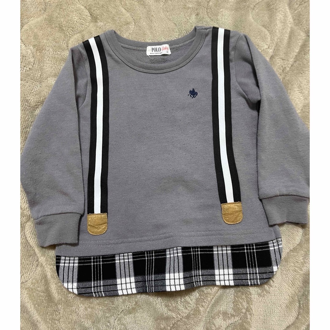 ポロベービー　トレーナー90 キッズ/ベビー/マタニティのキッズ服男の子用(90cm~)(Tシャツ/カットソー)の商品写真