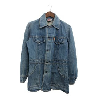 リーバイス(Levi's)の70年代 Levi's リーバイス デニム ブッシュジャケット アウター アメカジ ヴィンテージ オレンジタブ ブルー (メンズ M) 中古 古着 P7825(Gジャン/デニムジャケット)