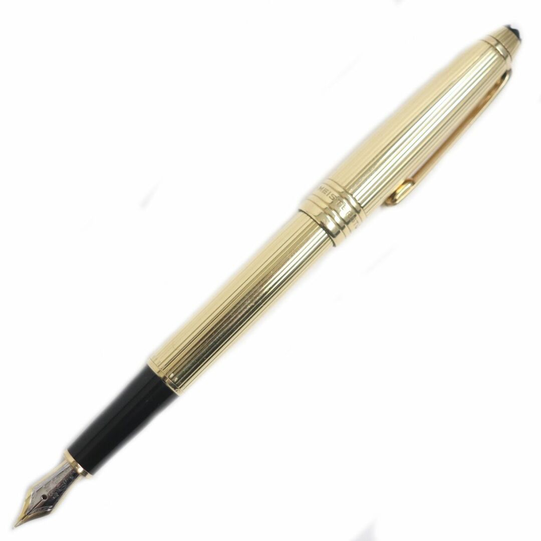 MONTBLANC(モンブラン)の極美品●モンブラン マイスターシュテュック ソリテール K18/750 ペン先18K EFニブ ホワイトスター 万年筆 金色 西ドイツ製 総重量31.41g インテリア/住まい/日用品の文房具(ペン/マーカー)の商品写真