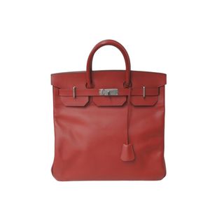 エルメス(Hermes)の極美品 HERMES エルメス ハンドバッグ オータクロア40 ◻︎O刻印 ルージュグレナ エプソン パラジウム金具 中古 60588(ハンドバッグ)