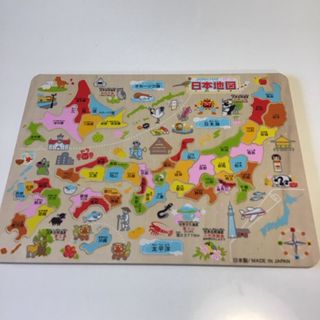 知育　日本地図　ジグソーパズル　JAPAN MAP(知育玩具)