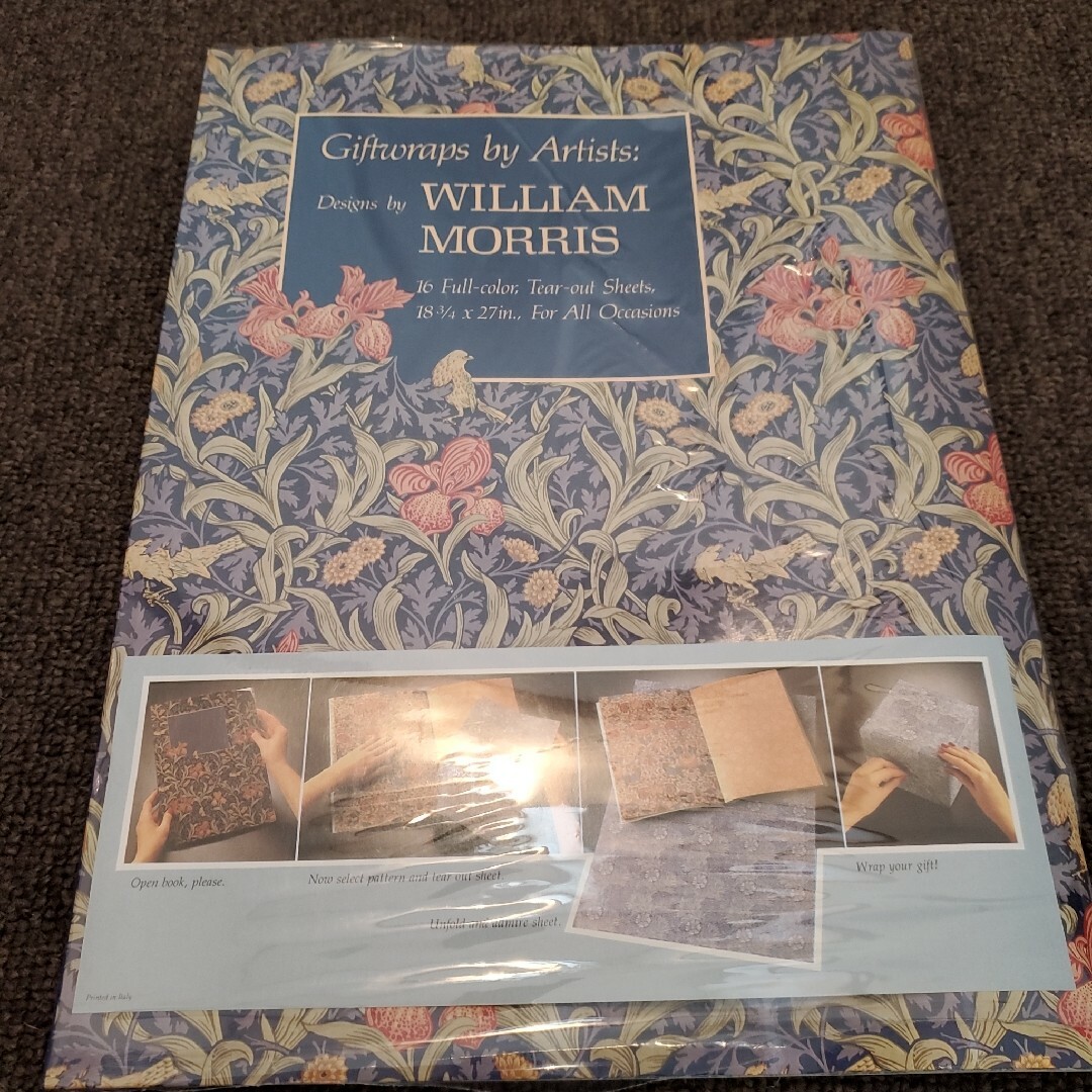 【稀少】ウィリアムモリス　ラッピングペーパーブック エンタメ/ホビーのコレクション(その他)の商品写真