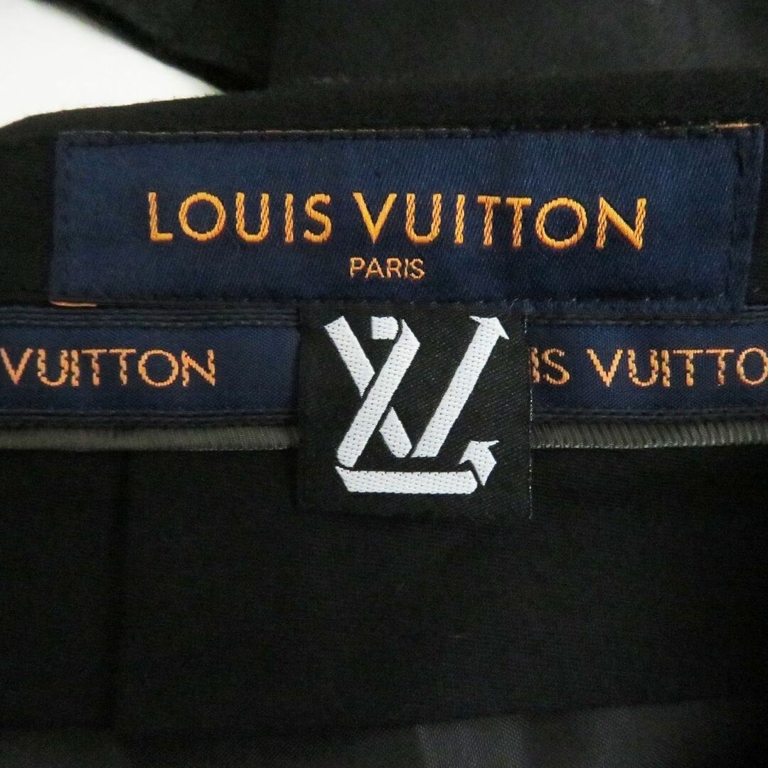 LOUIS VUITTON(ルイヴィトン)の未使用品□2021年製 LOUIS VUITTON/ルイヴィトン エンブロイダリー 刺繍 ウール スラックス/トラウザーズパンツ ブラック 40 伊製 正規品 メンズのパンツ(スラックス)の商品写真